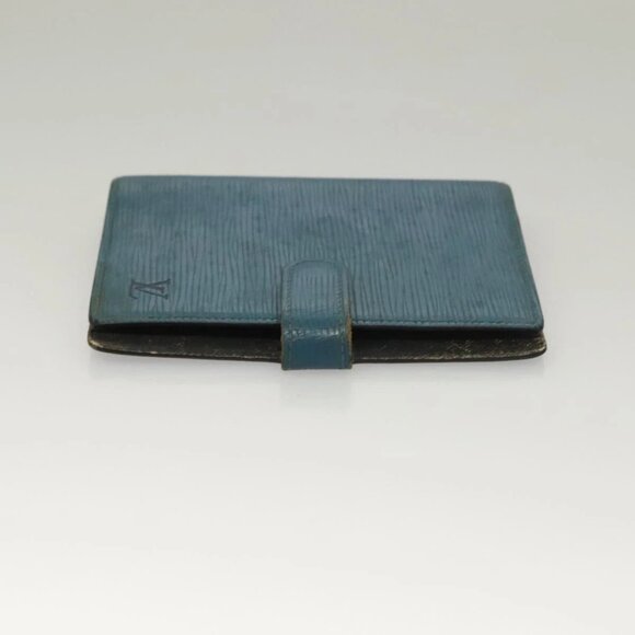 LOUIS VUITTON Epi Agenda PM Day Planner Cover 2Set Blue R20055 LV Auth 131566 - Picture 12 of 16